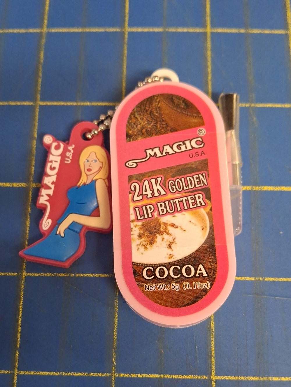 Magic 24K Golden Lip Butter 5g New Sealed Case  Keychain - Cocoa